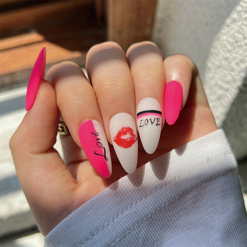 Valentinez Day press sold on nails