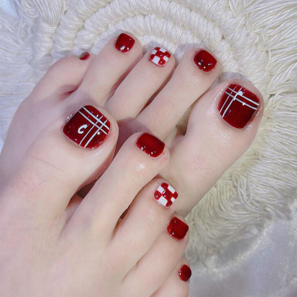 Top 26+ Red and White Toe Nail Designs to Try in 2024