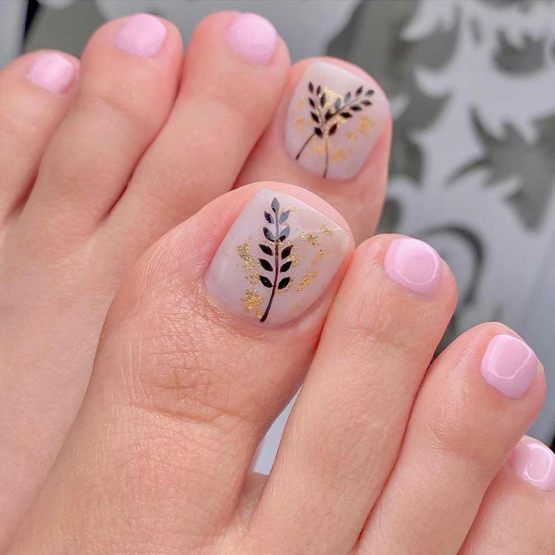 Playful Everyday Pink Press On Toenails