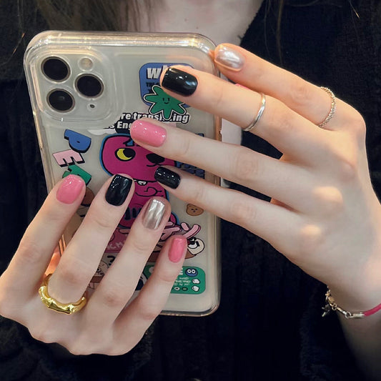 Blackpink Concert Short Square Multicolor Everyday Press On Nails