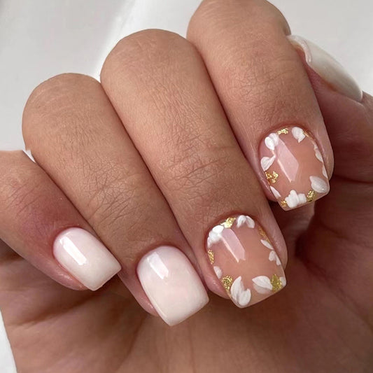 Up To You Short Square Beige Everyday Press On Nails