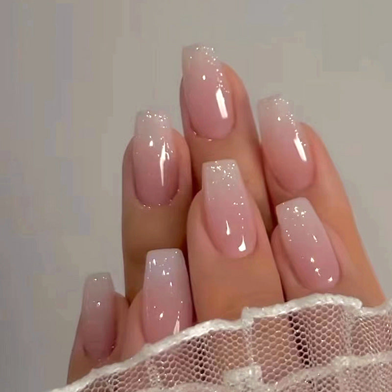 The Beauty Tip Medium Coffin Pink Glossy Press On Nails